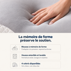 La mémoire de forme de l'oreiller Somélya préserve le soutien